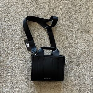 NWT Madden NYC Black Mini Crossbody Satchel Bag